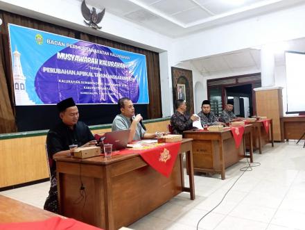 MUSYAWARAH KALURAHAN TENTANG PERUBAHAN APBKAL TA 2024