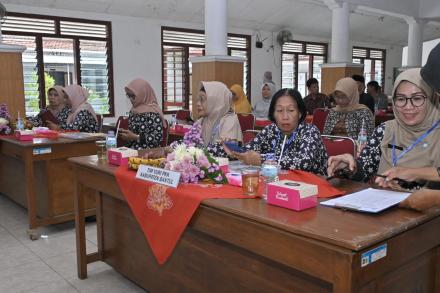 TP PKK KALURAHAN SUMBERAGUNG TERIMA KUNJUNGAN PENILAIAN LOMBA 10 PROGRAM POKOK PKK KABUPATEN BANTUL