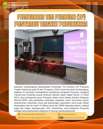 Pembinaan TP Posyandu Tingkat Padukuhan dalam Rangka Transformasi Posyandu